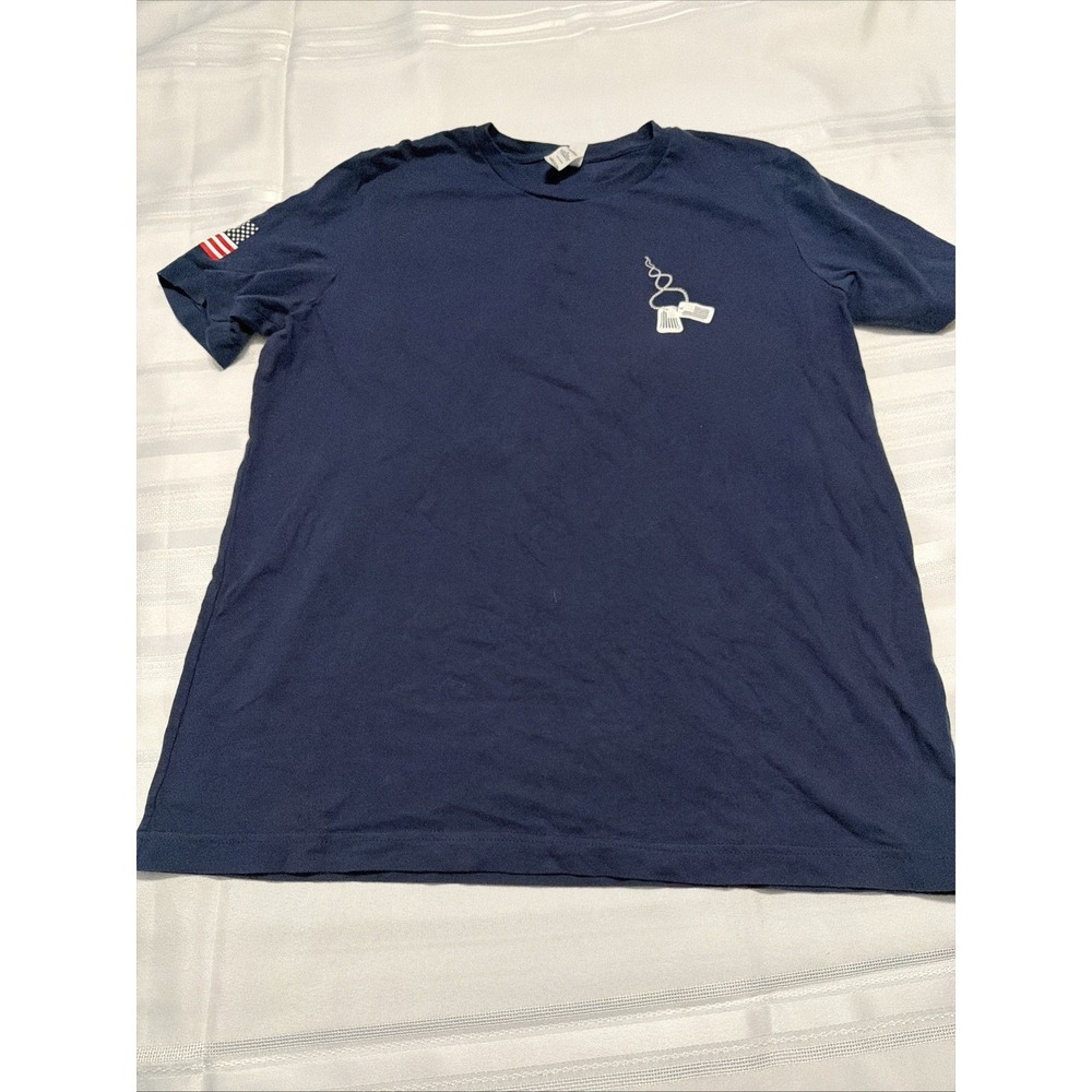 Bella+Canvas VFW Post 6027 75th Anniversary T-Shirt Navy Blue Mens L MD